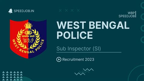 Bengal Police Recruitment 2023 West Bengal Police Si Online Form