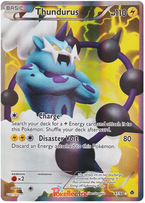 Thundurus Emerging Powers Pokemon Card