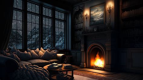 Cozy Up To The Fire In The Swiss Alps Cozy Winter Ambience