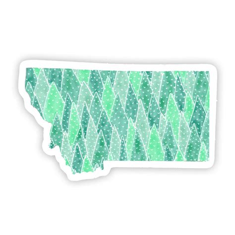 MONTANA FOREST STICKER - handMADE Montana