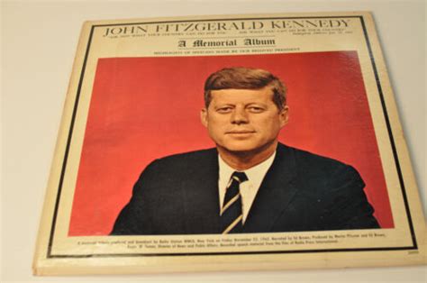 John Fitzgerald Kennedy A Memorial Album Rpm Vinyl Record Of Jfk