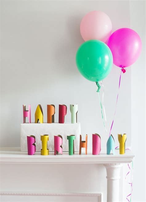 Tube Letters An Easy Birthday Garland Alternative — Super Make It