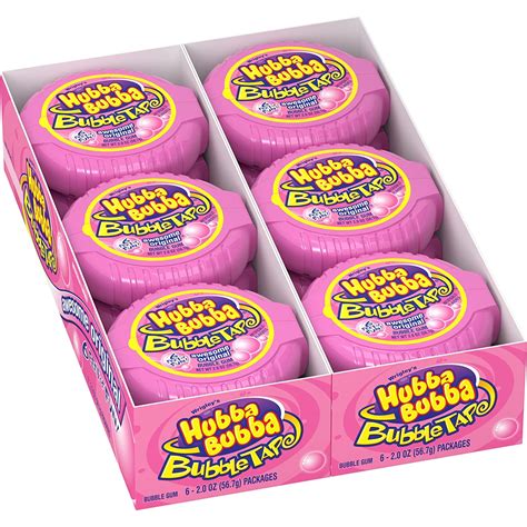 Hubba Bubba Bubble Gum Awesome Original Bubble Gum 2 Oz Pack Of 12