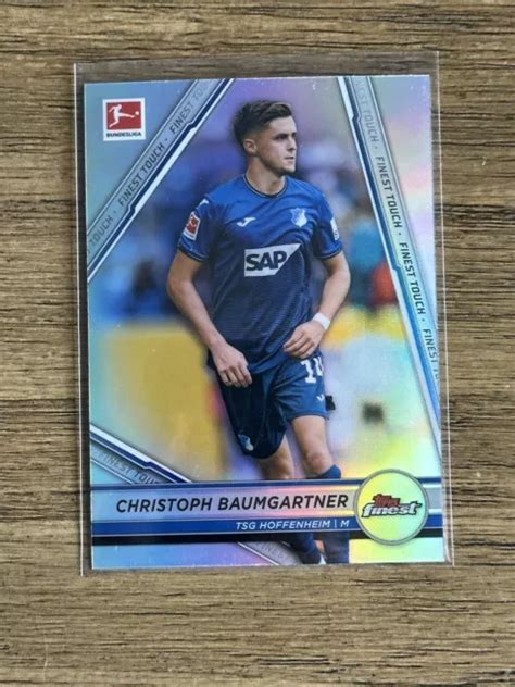 CHRISTOPH BAUMGARTNER 2022 Topps Finest Bundesliga insert réfracteur