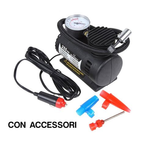 Mini Compressore Portatile 12v 250 Psi X Auto Camper Accessori