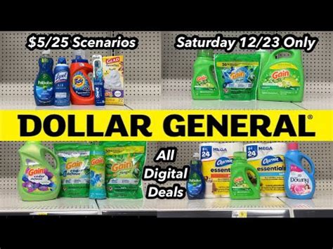 Dollar General Couponing Scenarios All Digital Deals For