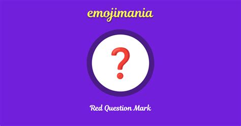 Red Question Mark Emoji Copy And Paste Emojimania