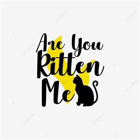 Lettering Typography Quotes Vector Art Png Are You Kitten Me Quote