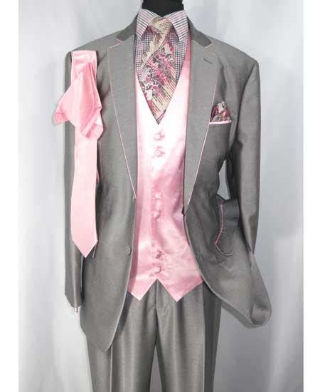 Mens Pink Tuxedo Wedding Tuxedos For Men Groom Tuxedos