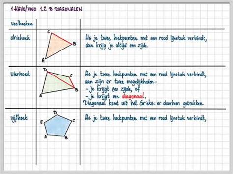 1 Havo Vwo G R 12e Ed 1 2 B Diagonalen YouTube