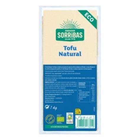 Tofu Natural Eco 1kg Obrador Sorribas