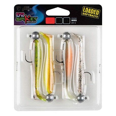 Zestaw przynęt gumowych Fox Rage Spikey Shad Mixed UV Colour Pack