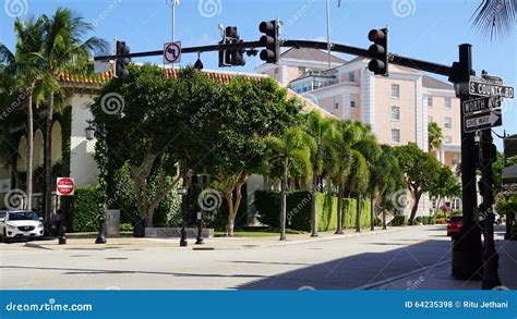 Worth Avenue In Palm Beach Florida Editorial Stock Photo Image Of