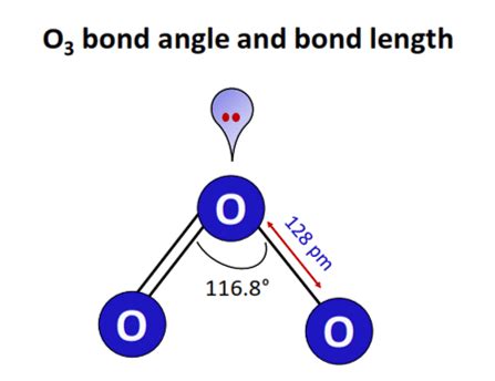 O3 Lewis structure, Molecular geometry, Bond angle, Shape