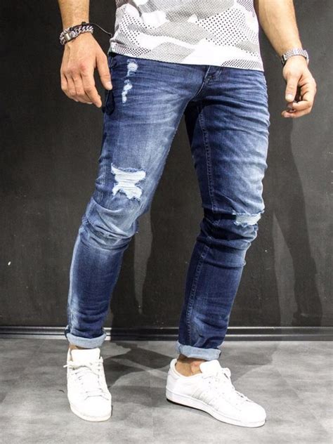 7 Must Haves In Every Mans Closet Ripped Jeans Men White Jeans Men