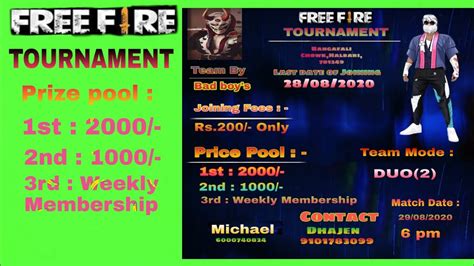 Free Fire Tournament Jaldi Se Joined Karo Guys By Boro Gaming