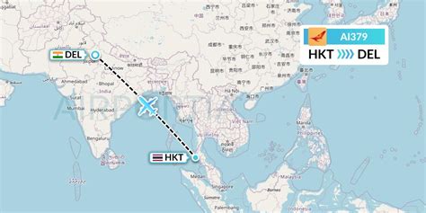 Ai379 Flight Status Air India Phuket To Delhi Aic379