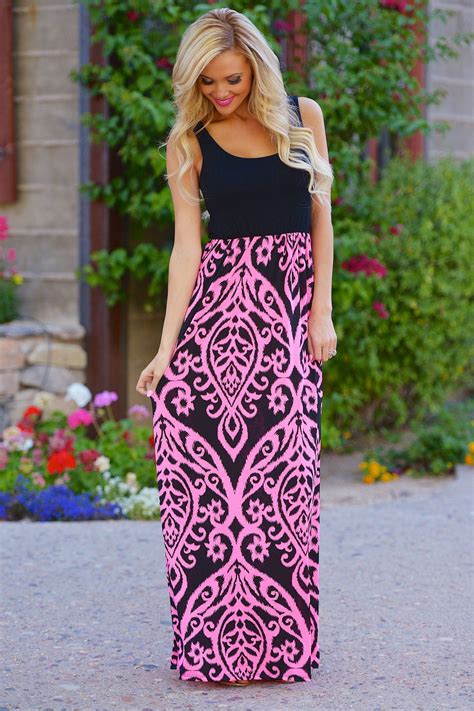 Another Love Song Maxi Dress Black Pink S To 3xl From Closet Candy