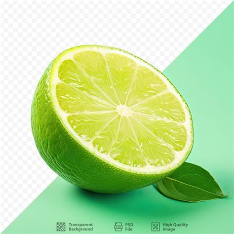 Premium PSD Cutout Isolated Lime Fruit On Transparent Background