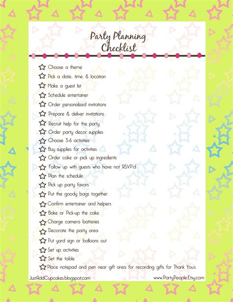 Planning A Quinceanera Checklist