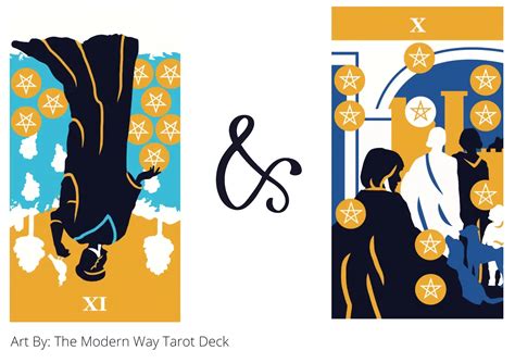 Nine Of Pentacles Reversed AND Ten Of Pentacles Tarot Cards Meaning