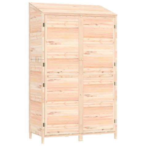 vidaXL Outdoor Storage Shed Garden Shed Wooden Storage Shed Solid Fir ...