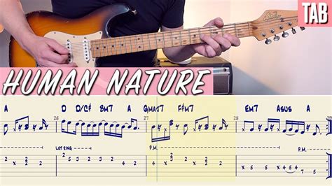 Michael Jackson Human Nature Guitar Cover With Tabs Youtube