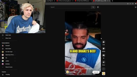 Xqc Reacts To Drake Dissing Xxxtentacion Youtube