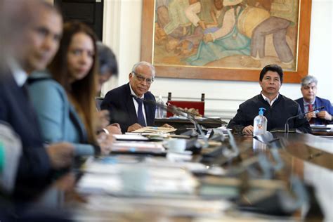 En Palacio De Gobierno El Presidente De La Rep Blica Pedro Castillo