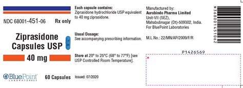 Ziprasidone: Package Insert - Drugs.com