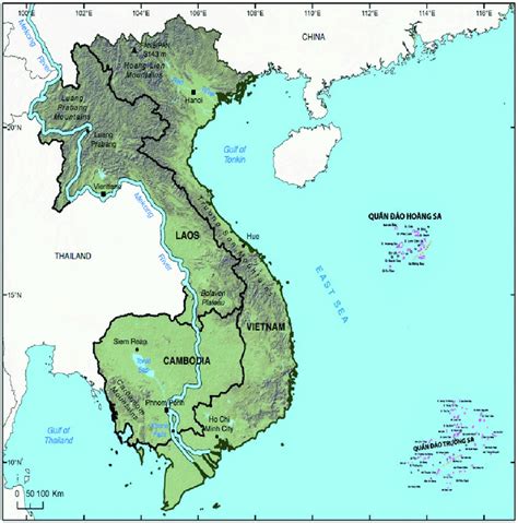 Map Of Vietnam Includes Regions Mekong River Basin Tonle 44 OFF