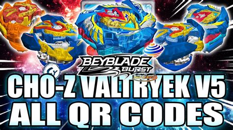 Cho Z Valtryek V5 Qr Code Todos Valtryeks Beyblade Burst Pro Series