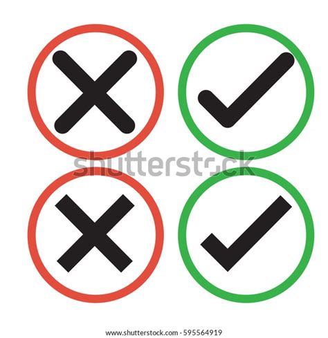Check Close Icon Outline Horseshoe Icon Stock Vector Royalty Free
