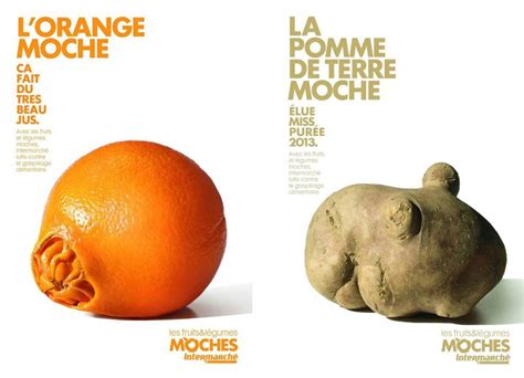 5 fruits et légumes moches par jour Publicité alimentaire Fruits