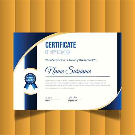 Modern Creative Certificate Of Appreciation Certificate Design