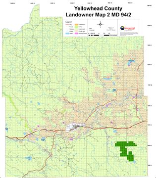 Yellowhead County Land Ownership Map - United States Map States District