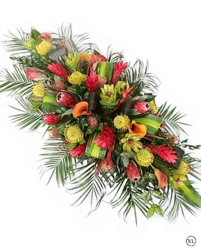 Tropical Double Ended Spray Funeral Flowers London