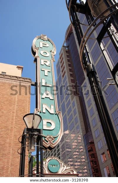 Famous Downtown Portland Oregon Sign Stock Photo Edit Now 3128398