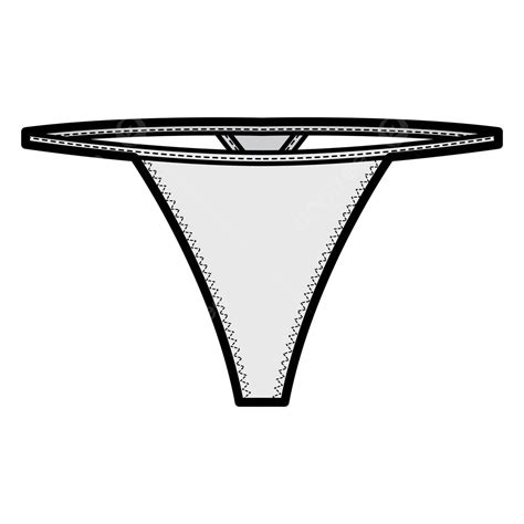 Lowrise Elastic Waist Vstring With No Hip Coverage And Flat Bikini