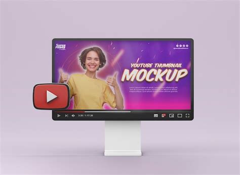 Interfaz De Youtube De Computadora Personal Archivo Psd Premium