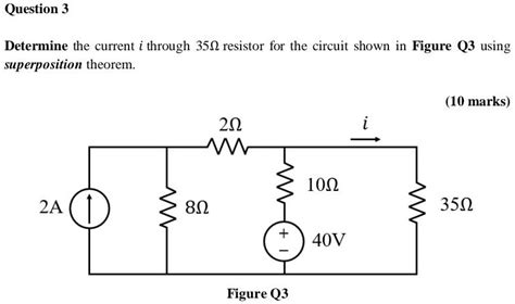 Solved Solve This Asap Question 3 Determine The Current I Through 350 Resistor For The Circuit