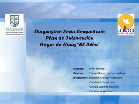 Ppt Diagnostico Socio Comunitario Plan De Intervenci N Hogar De