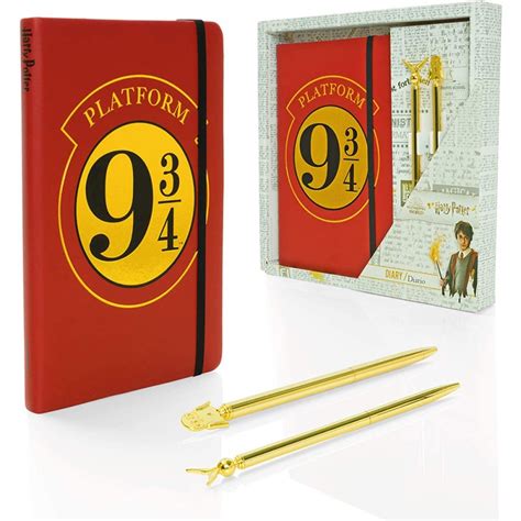 Set Harry Potter Carnet Quai 9 3 4 Et Stylos Hedwige Et Vif Dor Sur