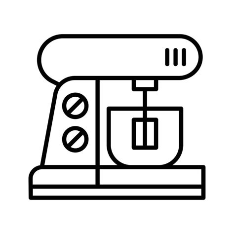 Mixer Vector Outline Icon Simple Stock Illustration Stock 23404734