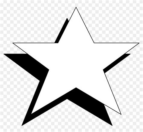 Free Stars Clipart Black And White Image - Star In Black N White, HD Png Download(958x844 ...