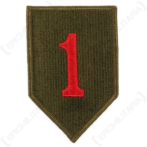 US Army 1st Infantry Division Cloth Patch (Type 3) - Epic Militaria