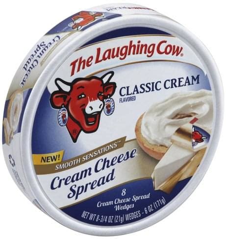 The Laughing Cow Wedges Classic Cream Flavored Cream Cheese Spread 8