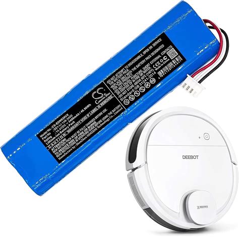 Amazon V Mah Wh Replacement Battery For Ecovacs