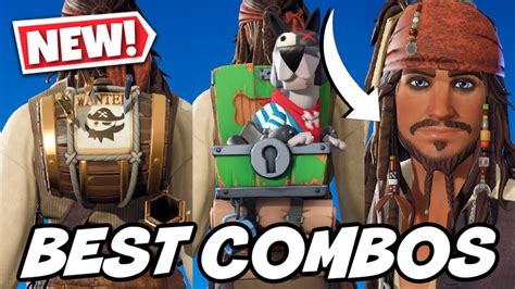 Best Combos For New Jack Sparrow Skin Pirates Of The Caribbean Fortnite Youtube