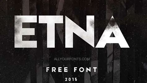 Etna Font Free Download - All Your Fonts